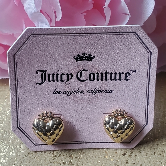 Juicy Couture Puffed Heart Earrings 👑 - Picture 2 of 10